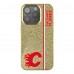 Calgary Flames Keyscaper Gold Sidebar Bling iPhone Case