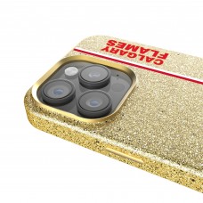 Calgary Flames Keyscaper Gold Sidebar Bling iPhone Case