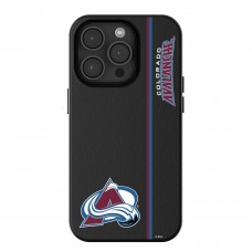 Colorado Avalanche Keyscaper Black Sidebar Magnetic iPhone Case