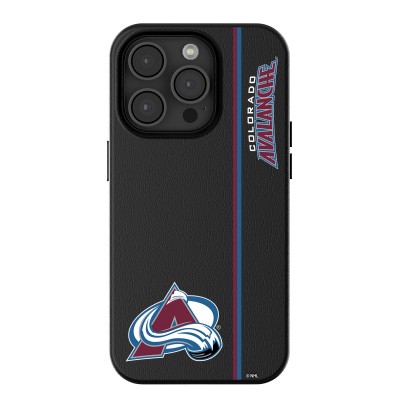 Colorado Avalanche Keyscaper Black Sidebar Magnetic iPhone Case