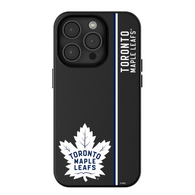 Toronto Maple Leafs Keyscaper Black Sidebar Magnetic iPhone Case