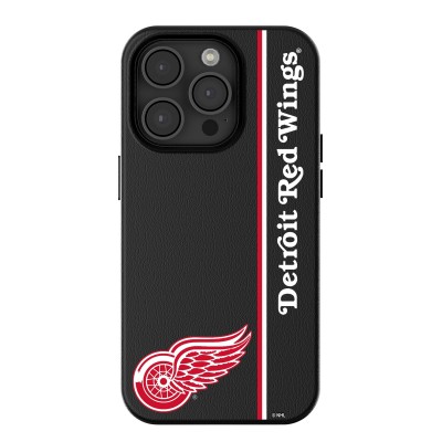Detroit Red Wings Keyscaper Sidebar Magnetic iPhone Case - Black