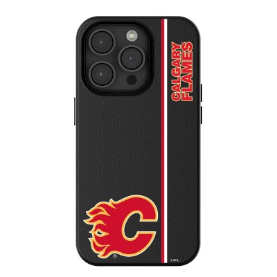 Calgary Flames Keyscaper Black Sidebar Magnetic iPhone Case