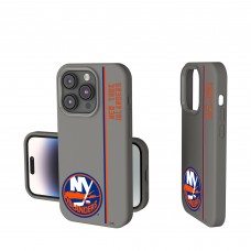 New York Islanders Keyscaper Gray Sidebar Soft Touch iPhone Case