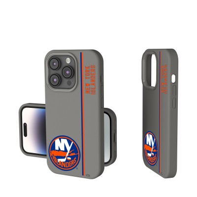 New York Islanders Keyscaper Gray Sidebar Soft Touch iPhone Case