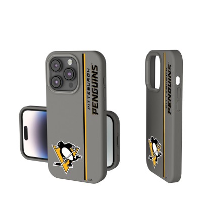 Pittsburgh Penguins Keyscaper Gray Sidebar Soft Touch iPhone Case