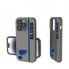 St. Louis Blues Keyscaper Sidebar Soft Touch iPhone Case - Gray