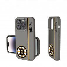 Boston Bruins Keyscaper Gray Sidebar Soft Touch iPhone Case