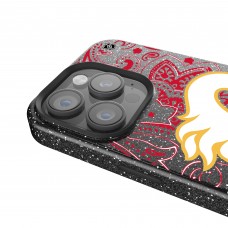 Calgary Flames Keyscaper Black Paisley Bling iPhone Case