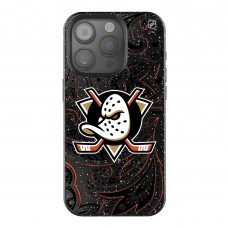 Anaheim Ducks Keyscaper Black Paisley Bling iPhone Case