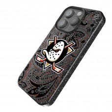 Anaheim Ducks Keyscaper Black Paisley Bling iPhone Case