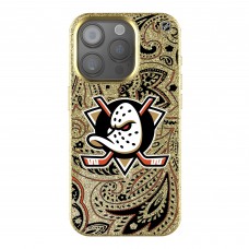 Anaheim Ducks Keyscaper Gold Paisley Bling iPhone Case