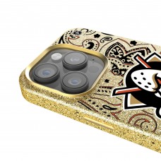 Anaheim Ducks Keyscaper Gold Paisley Bling iPhone Case