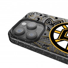 Boston Bruins Keyscaper Black Paisley Bling iPhone Case