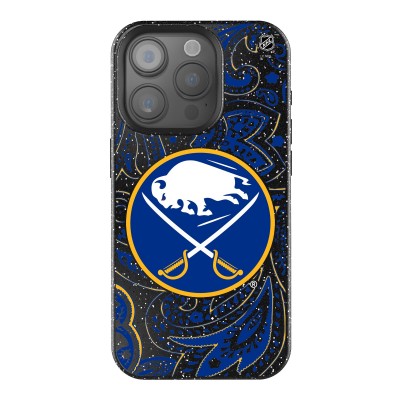 Buffalo Sabres Keyscaper Black Paisley Bling iPhone Case