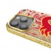 Calgary Flames Keyscaper Gold Paisley Bling iPhone Case