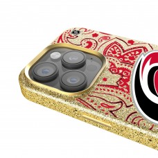 Carolina Hurricanes Keyscaper Gold Paisley Bling iPhone Case