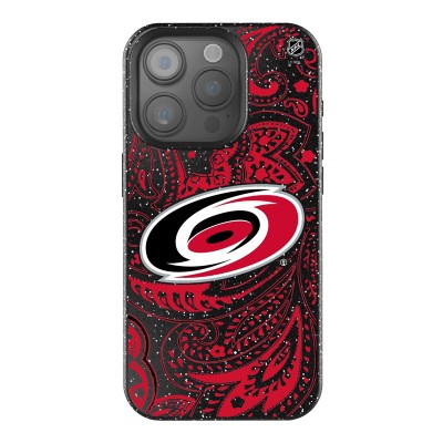 Carolina Hurricanes Keyscaper Black Paisley Bling iPhone Case