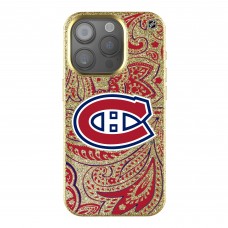 Montreal Canadiens Keyscaper Gold Paisley Bling iPhone Case