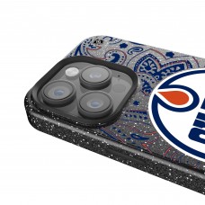 Edmonton Oilers Keyscaper Black Paisley Bling iPhone Case