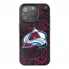 Colorado Avalanche Keyscaper Black Paisley Bling iPhone Case