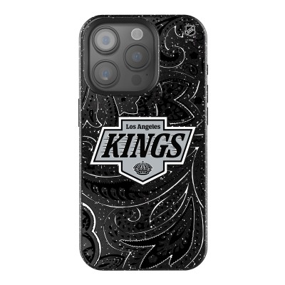Los Angeles Kings Keyscaper Black Paisley Bling iPhone Case