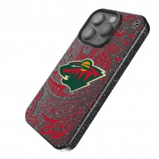 Minnesota Wild Keyscaper Black Paisley Bling iPhone Case
