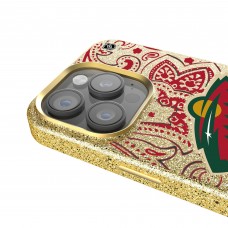 Minnesota Wild Keyscaper Gold Paisley Bling iPhone Case