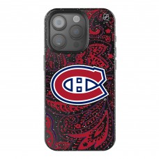 Montreal Canadiens Keyscaper Black Paisley Bling iPhone Case
