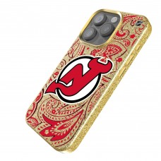 New Jersey Devils Keyscaper Gold Paisley Bling iPhone Case New Jersey Devils Keyscaper Gold Paisley Bling iPhone Case