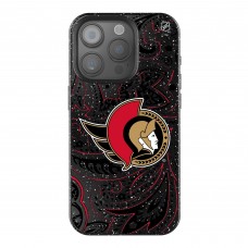 Ottawa Senators Keyscaper Black Paisley Bling iPhone Case