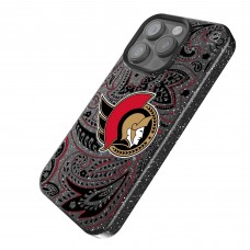 Ottawa Senators Keyscaper Black Paisley Bling iPhone Case