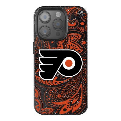 Philadelphia Flyers Keyscaper Black Paisley Bling iPhone Case