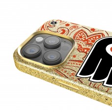 Philadelphia Flyers Keyscaper Gold Paisley Bling iPhone Case