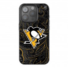 Pittsburgh Penguins Keyscaper Black Paisley Bling iPhone Case