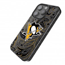 Pittsburgh Penguins Keyscaper Black Paisley Bling iPhone Case