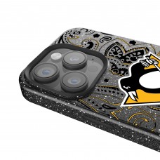 Pittsburgh Penguins Keyscaper Black Paisley Bling iPhone Case