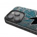 San Jose Sharks Keyscaper Black Paisley Bling iPhone Case