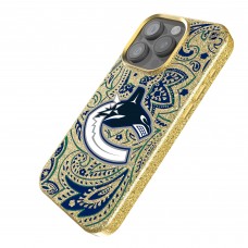 Vancouver Canucks Keyscaper Gold Paisley Bling iPhone Case
