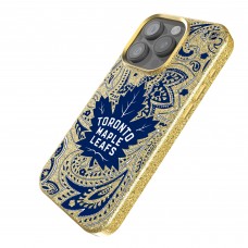 Toronto Maple Leafs Keyscaper Gold Paisley Bling iPhone Case