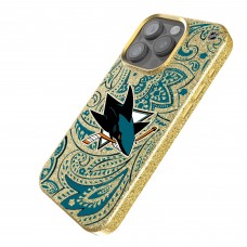San Jose Sharks Keyscaper Gold Paisley Bling iPhone Case San Jose Sharks Keyscaper Gold Paisley Bling iPhone Case
