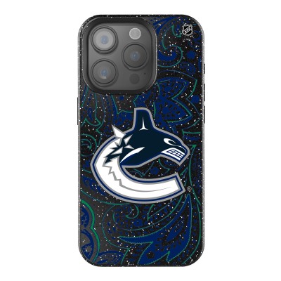Vancouver Canucks Keyscaper Black Paisley Bling iPhone Case
