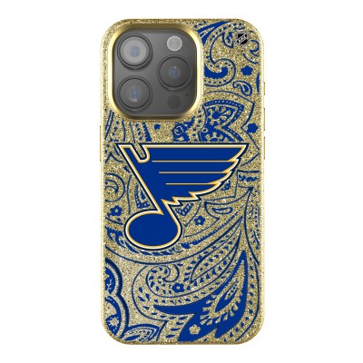 St. Louis Blues Keyscaper Paisley Bling iPhone Case - Gold