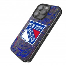 New York Rangers Keyscaper Black Paisley Bling iPhone Case New York Rangers Keyscaper Black Paisley Bling iPhone Case