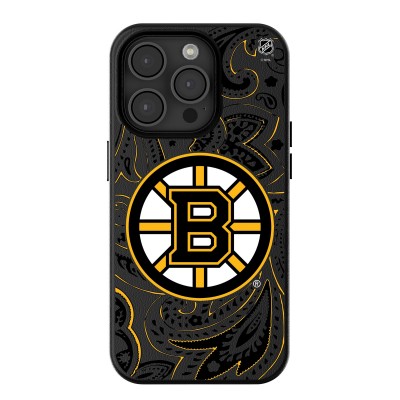Boston Bruins Keyscaper Black Paisley iPhone Magnetic Bump Case