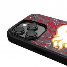 Calgary Flames Keyscaper Black Paisley iPhone Magnetic Bump Case