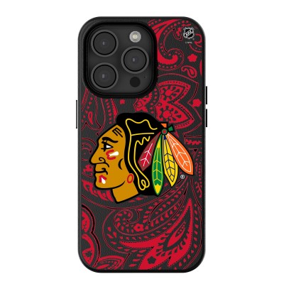 Chicago Blackhawks Keyscaper Paisley iPhone Magnetic Bump Case - Black