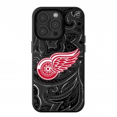 Detroit Red Wings Keyscaper Paisley iPhone Magnetic Bump Case - Black