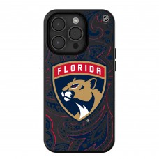 Florida Panthers Keyscaper Paisley iPhone Magnetic Bump Case - Black