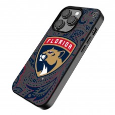 Florida Panthers Keyscaper Paisley iPhone Magnetic Bump Case - Black